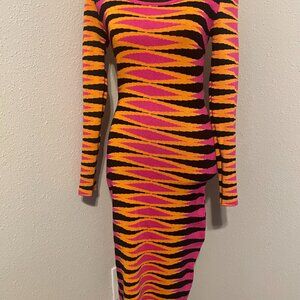 Vibrant multi-colored midi maxi